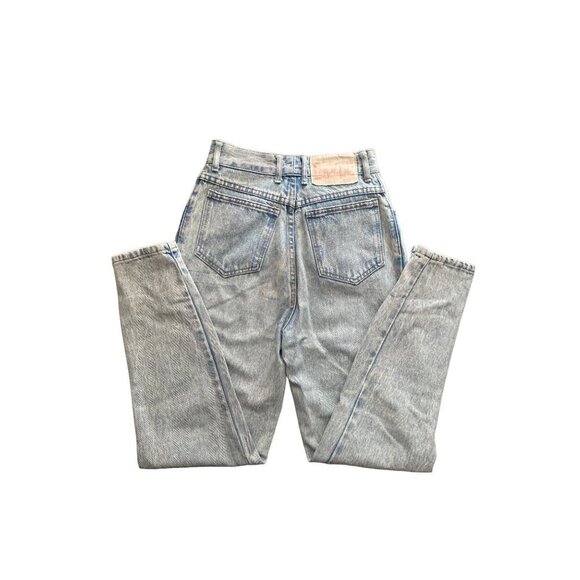 Vintage BONGO mom style high rise light wash denim tapered leg size 26 - Picture 7 of 8